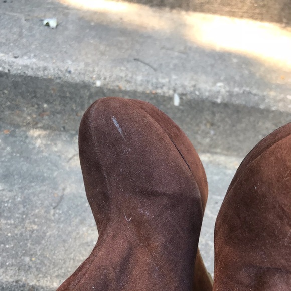 ROUGE Brown Wedge Booties - Picture 5 of 6